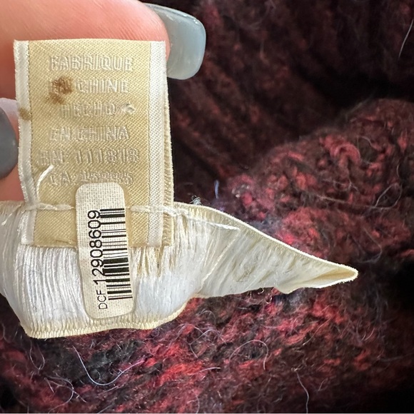 Michael Kors Women’s Size Large Alpaca Blend Turtleneck Two Tone Knit Sweater - Picture 10 of 10